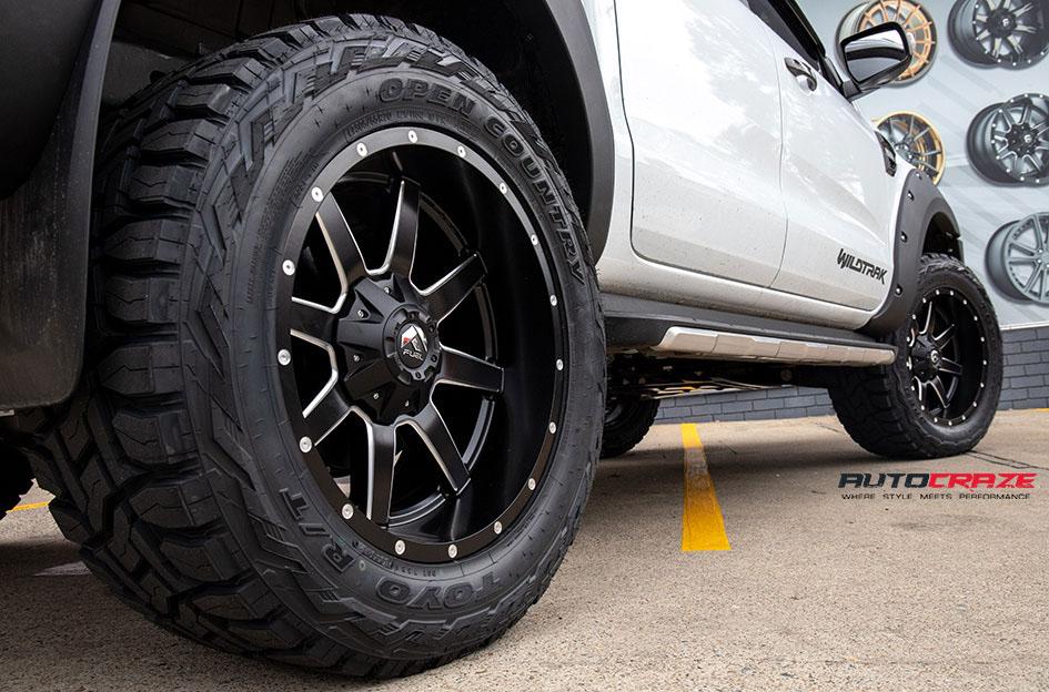 FORD RANGER MAVERICK GLOSS BLACK MILLED ACCENTS
